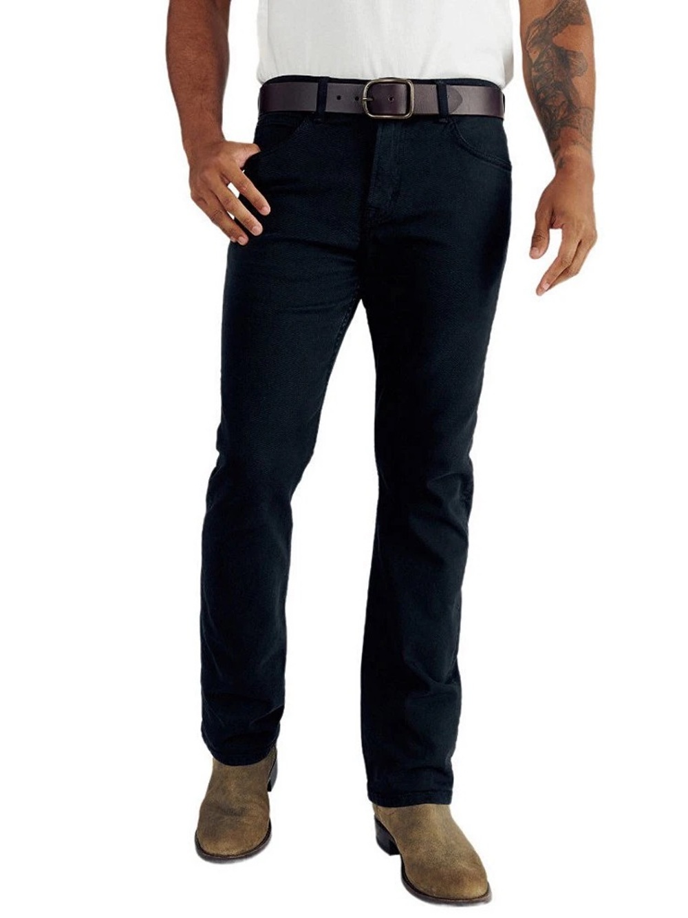 TECOVAS Everyday Men's Black Straight-Fit Jeans - 32x34
